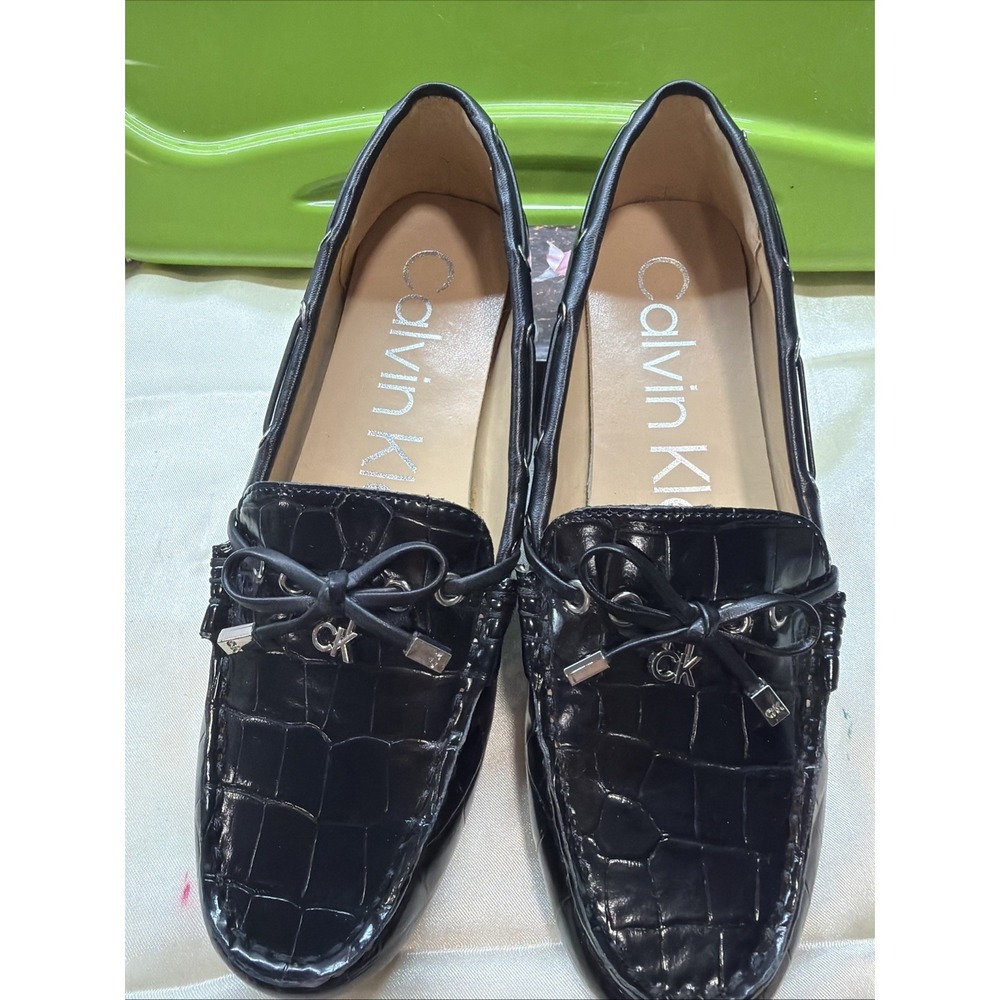 Calvin Klein Women's Size 8M Black Loafers